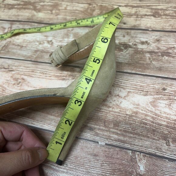 Givenchy Nadia Ankle Strap Stiletto Heel Beige Leather Sandals Size 40/10 - Picture 11 of 14